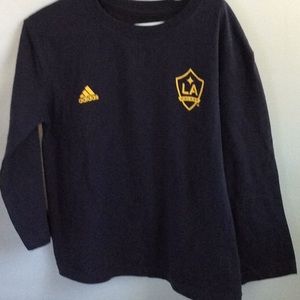 LA Galaxy Child Small Long Sleeve Shirt EUC